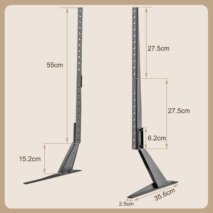 GPlus+ Universal Table Top TV Stand for Most 23 to 75 inch LCD LED Plasma Flat Screen TVs, TV Base Height Adjustable Leg Stand Holds up to 88 lbs/40Kg, VESA up to 800x600mm, LDT03-26L 🍁 All In One Marketplace Canada