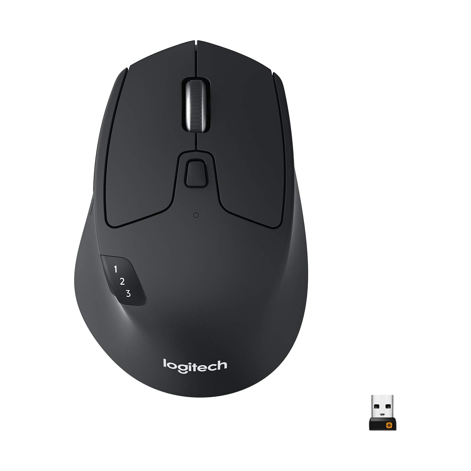 Logitech M720 Triathlon Multi-Device Wireless Mouse, Bluetooth, USB Unifying Receiver, 1000 DPI, 6 Programmable Buttons, 2-Year Battery, Compatible with Laptop, PC, Mac, iPadOS - Black 🍁 All In One Marketplace Canada