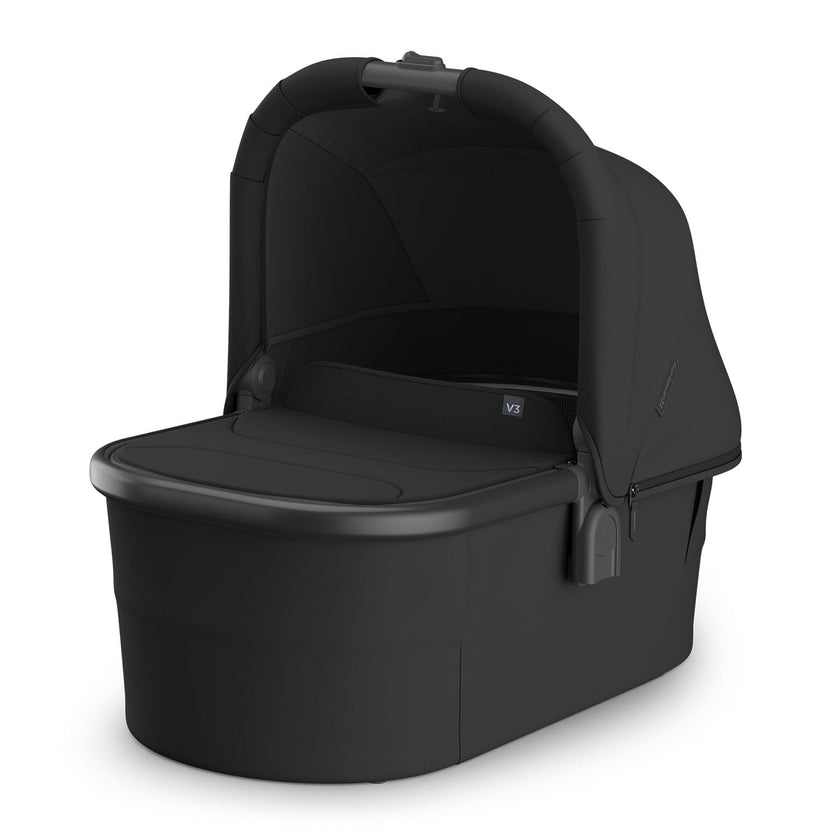 UPPAbaby Bassinet V3 - Compatible with Vista, Cruz, Ridge Strollers - Overnight Sleep Solution - Mattress, Sheet and Bug Shield Included - Jake (Charcoal/Carbon Frame) 🍁 All In One Marketplace Canada