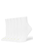 Hue Women's Mini Crew Sock 6 Pair Pack, White - 6 Pair Pack, One Size 🍁 All In One Marketplace Canada