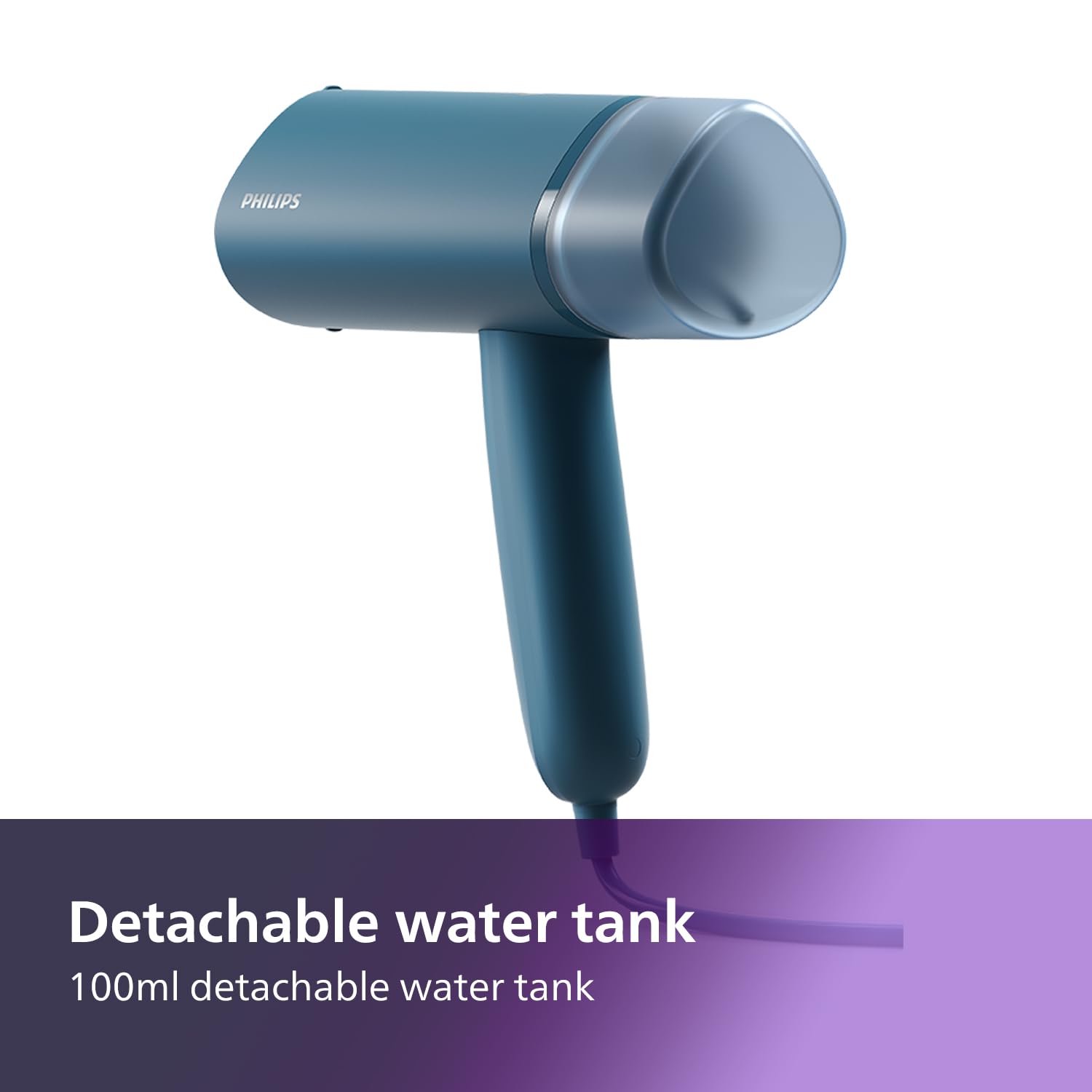 Philips 3000 Series Handheld Steamer - 1000W, 20 g/min Steam, Detachable 100ml Water Tank, Plastic Plate, Blue (STH3000/20) 🍁 All In One Marketplace Canada