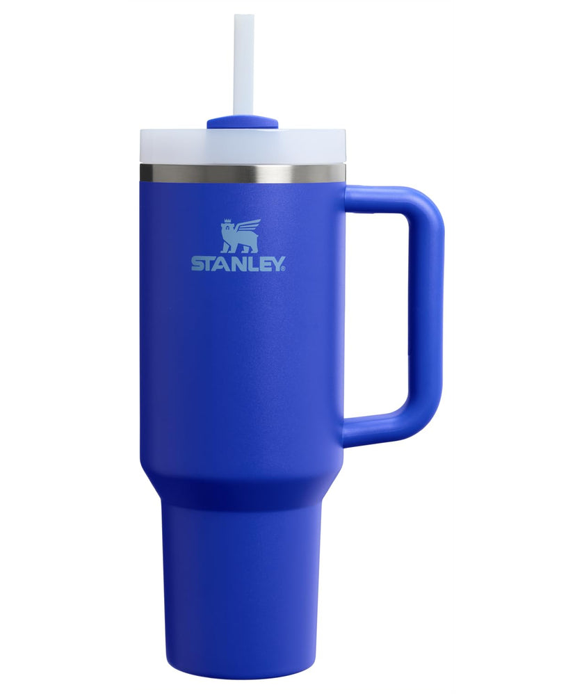 STANLEY Quencher H2.0 Tumbler with Handle and Straw 40 oz | Flowstate 3-Position Lid | Cup Holder Compatible for Travel | Insulated Stainless Steel Cup | BPA-Free | Cobalt 🍁 All In One Marketplace Canada