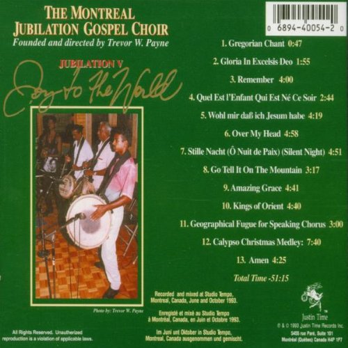 The Montreal Jubilation Gospel Choir / Jubilation V: Joy To The World - CD (Used)