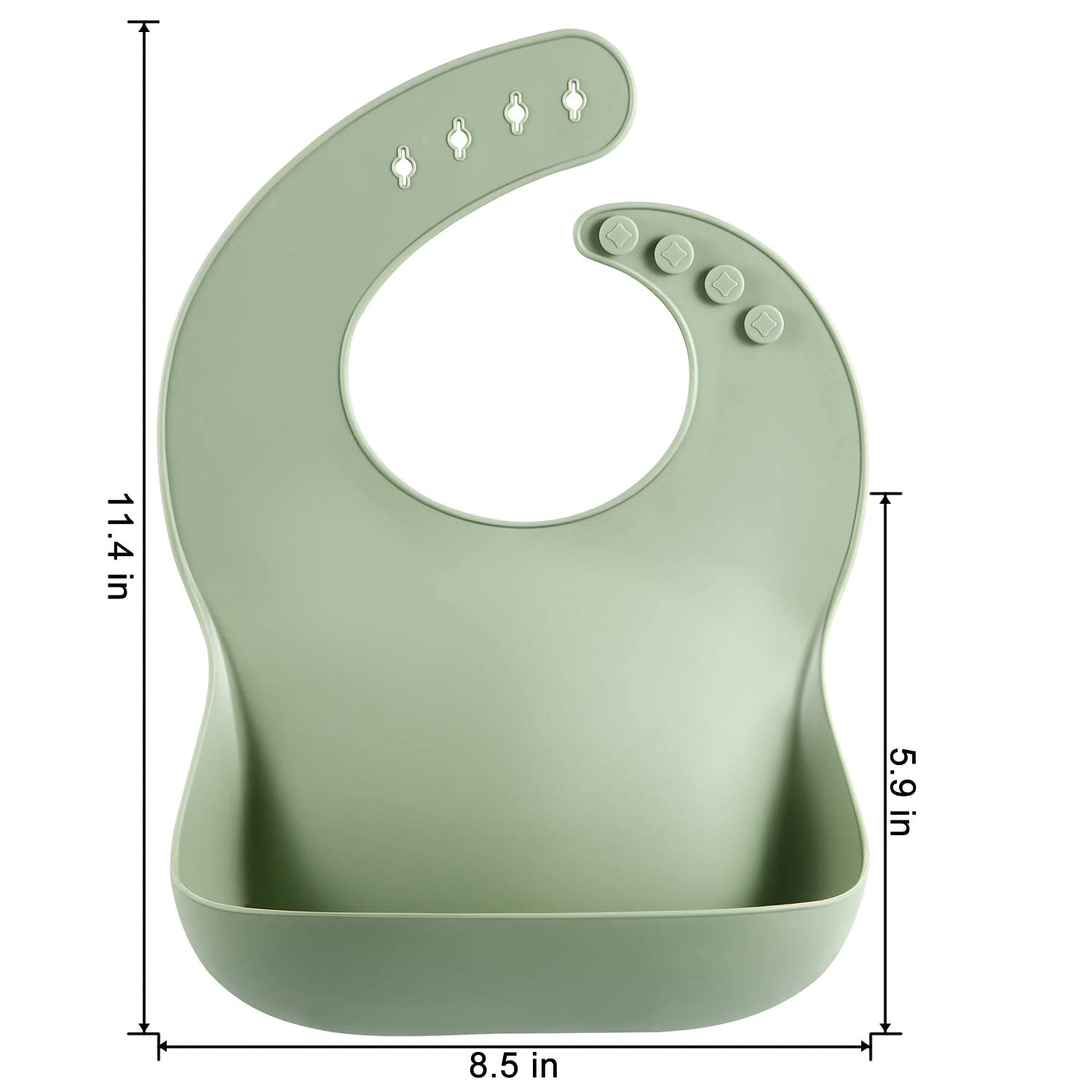 PandaEar Set of 3 Cute Silicone Baby Bibs for Babies & Toddlers (10-72 Months) Waterproof, Soft, Unisex, Non Messy (Brown/Blue/Green) 🍁 All In One Marketplace Canada