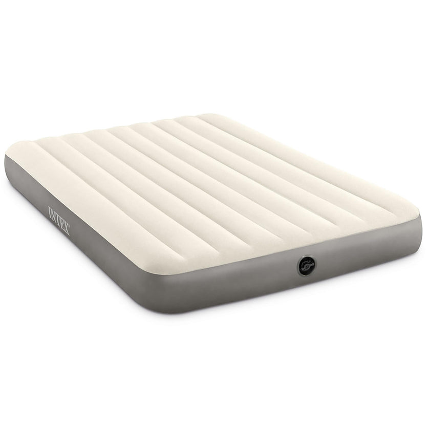INTEX 64103E Dura-Beam Standard Single-High Air Mattress: Fiber-Tech – Queen Size – 10in Bed Height – 600lb Weight Capacity – Pump Sold Separately 🍁 All In One Marketplace Canada