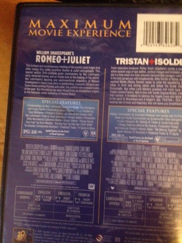 Romeo + Juliet and Tristan + Isolde Double Feature 2 DVD Set