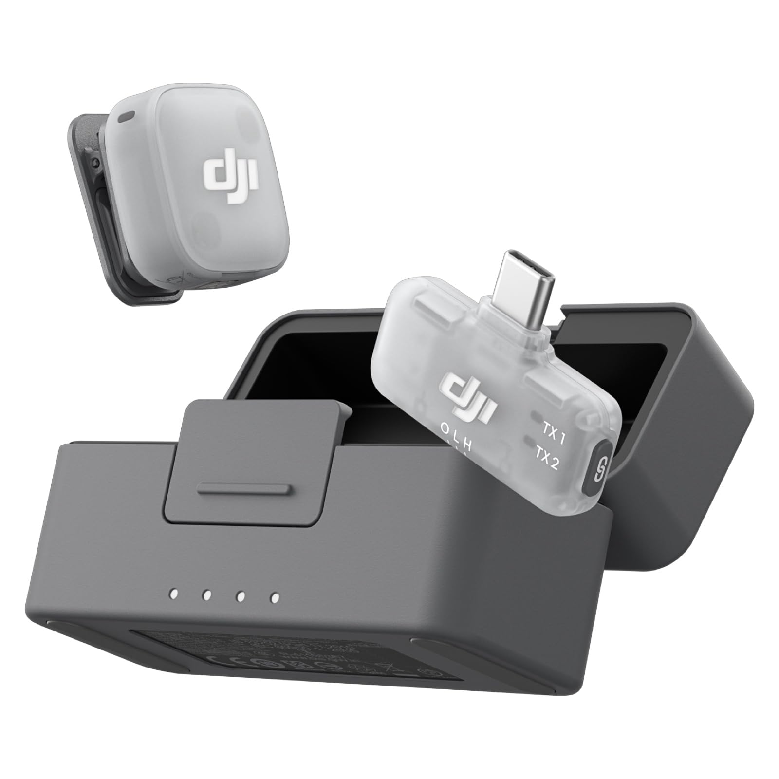 DJI Mic Mini 2 (1 TX + 1 Mobile RX + Charging Case), Lavalier Wireless Vlogging Mic for iPhone/Android/Camera, Bluetooth Microphone, Live Streaming, Plug-and-Play, 24h Battery, Noise Cancelling 🍁 All In One Marketplace Canada