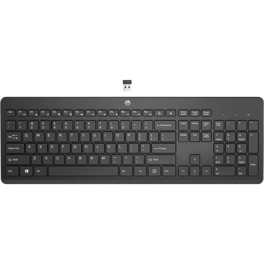 HP 230 Wireless Keyboard - 2.4GHz Bluetooth Connection - Low-Profile, Quiet Design - Windows & Mac OS - Laptop, PC Compatible - Shortcut Keys & Number Pad - Long Battery Life 🍁 All In One Marketplace Canada