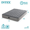 INTEX 64114E Dura-Beam Standard Prestige Air Mattress: Fiber-Tech – Queen Size – Built-in USB Electric Pump – 12in Bed Height – 600lb Weight Capacity 🍁 All In One Marketplace Canada