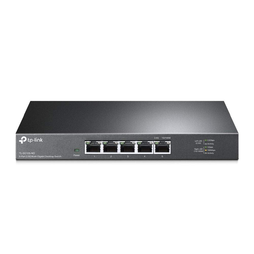 TP-Link TL-SG105-M2 | 5 Port Multi-Gigabit Unmanaged Network Switch, Ethernet Splitter | 2.5G Bandwidth | Plug & Play | Desktop/Wall-Mount | Fanless Metal Design 🍁 All In One Marketplace Canada