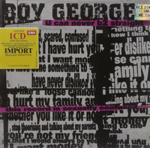 Boy George / U Can Never B 2 Straight - CD
