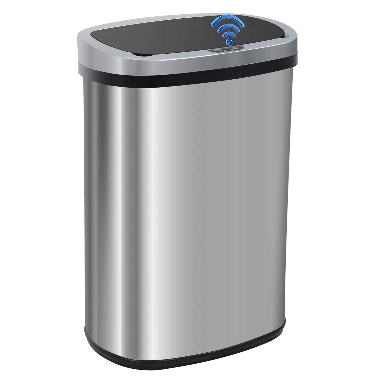 FDW Garbage Can 13 Gallon 50 Liter Kitchen Trash Can for Bathroom Bedroom Home Office Automatic Touch Free High-Capacity with Lid Brushed Stainless Steel Waste Bin 🍁 All In One Marketplace Canada