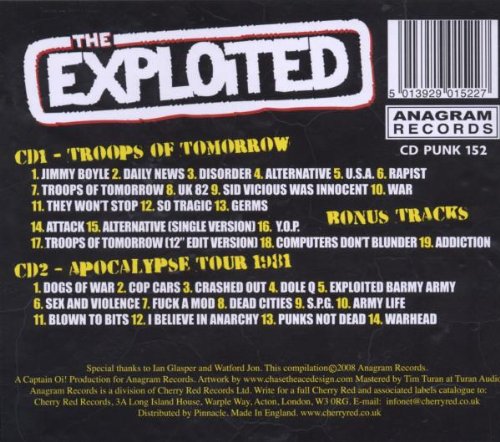 The Exploited / Troops of Tomorrow + Apocalypse Tour 1981 - CD