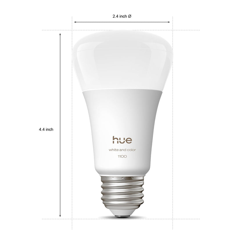 Philips Hue Smart LED A19 Bulb, White and Color Ambiance, E26 Base, 9.5W, Full Spectrum Light 1000K-20000K, 1100 Lumens, Dimmable, Works with Alexa, Google Assistant, and Apple Home, 1 Pack 🍁 All In One Marketplace Canada