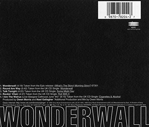 Oasis / Wonderwall + I Am the Walrus - CD (Used)