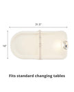 Skip Hop Baby Changing Pad Nursery Style Light-Up & Diaper Change Tracker Wipeable and Contoured with Cushioned Foam Fits Standard Changing Tables Oat 🍁 All In One Marketplace Canada