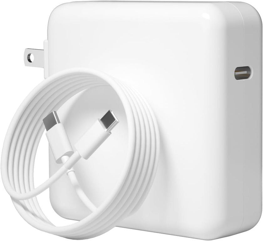 Tearplex 140W C to C Super Fast Charger,Compatible with MacBook Pro 16, 15, 14, 13 Inch, MacBook Air 13 Inch, iPad Pro 2021/2020/2019/2018, Lenovo and All Type C Devices White 🍁 All In One Marketplace Canada