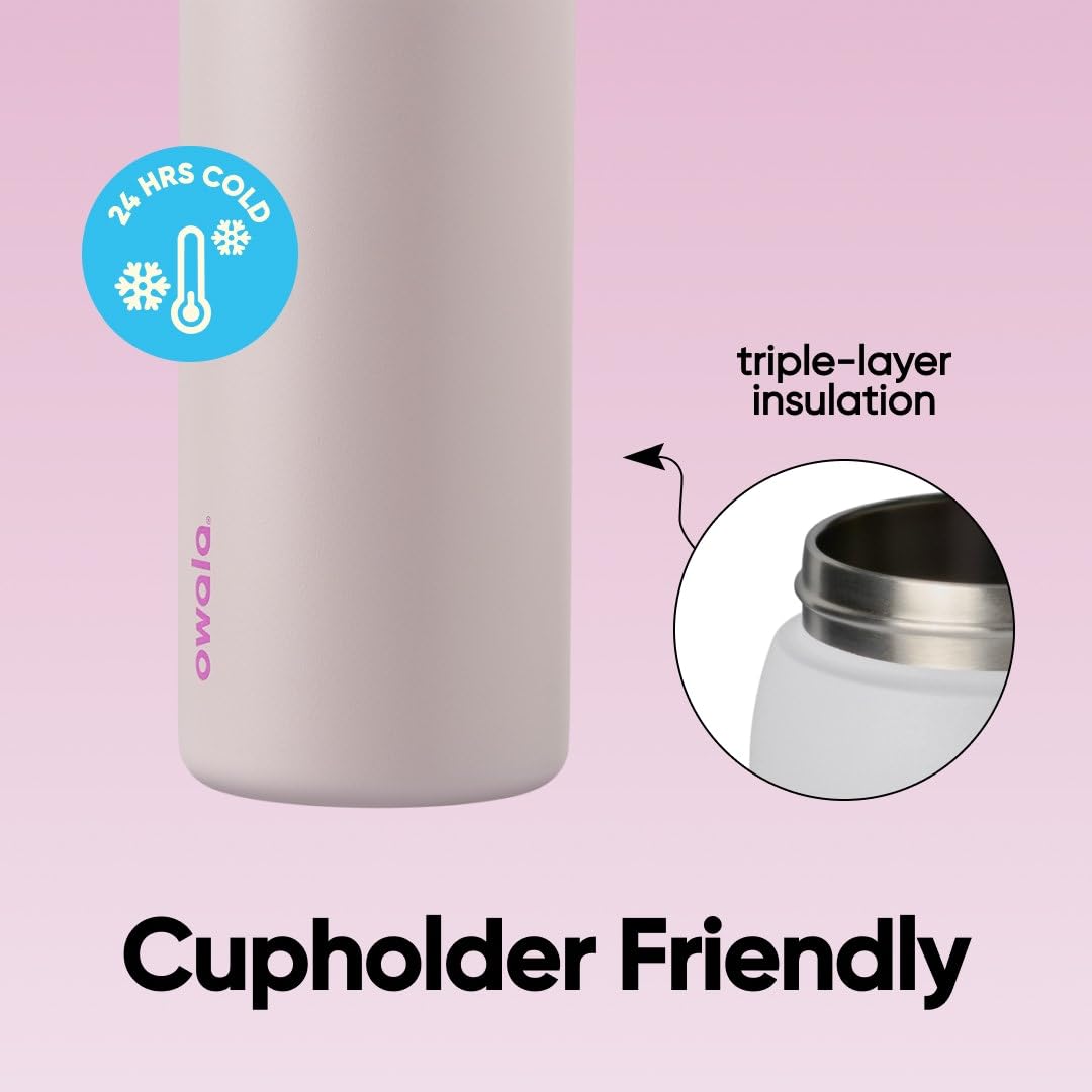 Owala FreeSip Insulated Stainless Steel Water Bottle with Straw for Sports and Travel, BPA-Free, 32oz, Dreamy Field 🍁 All In One Marketplace Canada
