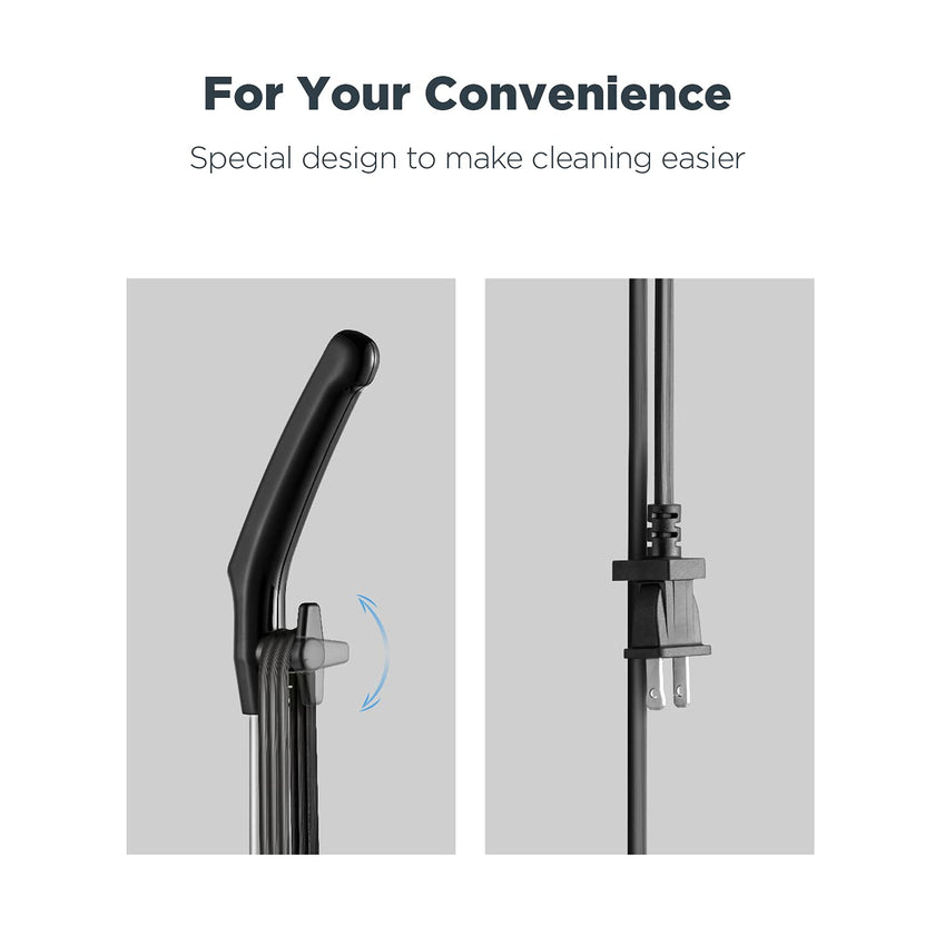 Eureka Home Lightweight Corded Stick Vacuum Cleaner, Powerful Suction Convenient Small Vacuum for Hard Floor, 3-in-1 Hand Vacuum, Blaze Black, NES212C 🍁 All In One Marketplace Canada