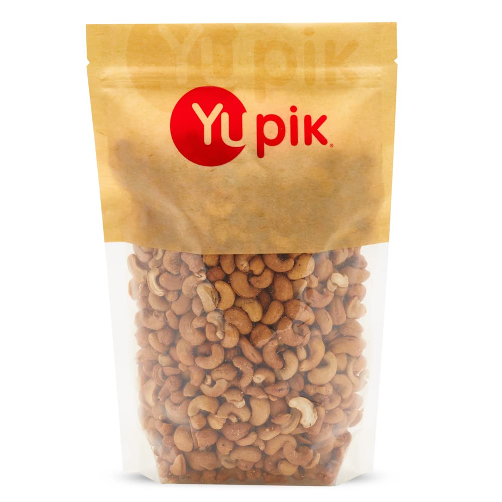 Yupik Roasted Unsalted Whole Cashews, 1 kg, Gluten-Free, Kosher, Vegan, Crunchy Nuts, Lightly Roasted, No Added Salt, Source of Protein & Iron, Savory Snacks 🍁 All In One Marketplace Canada