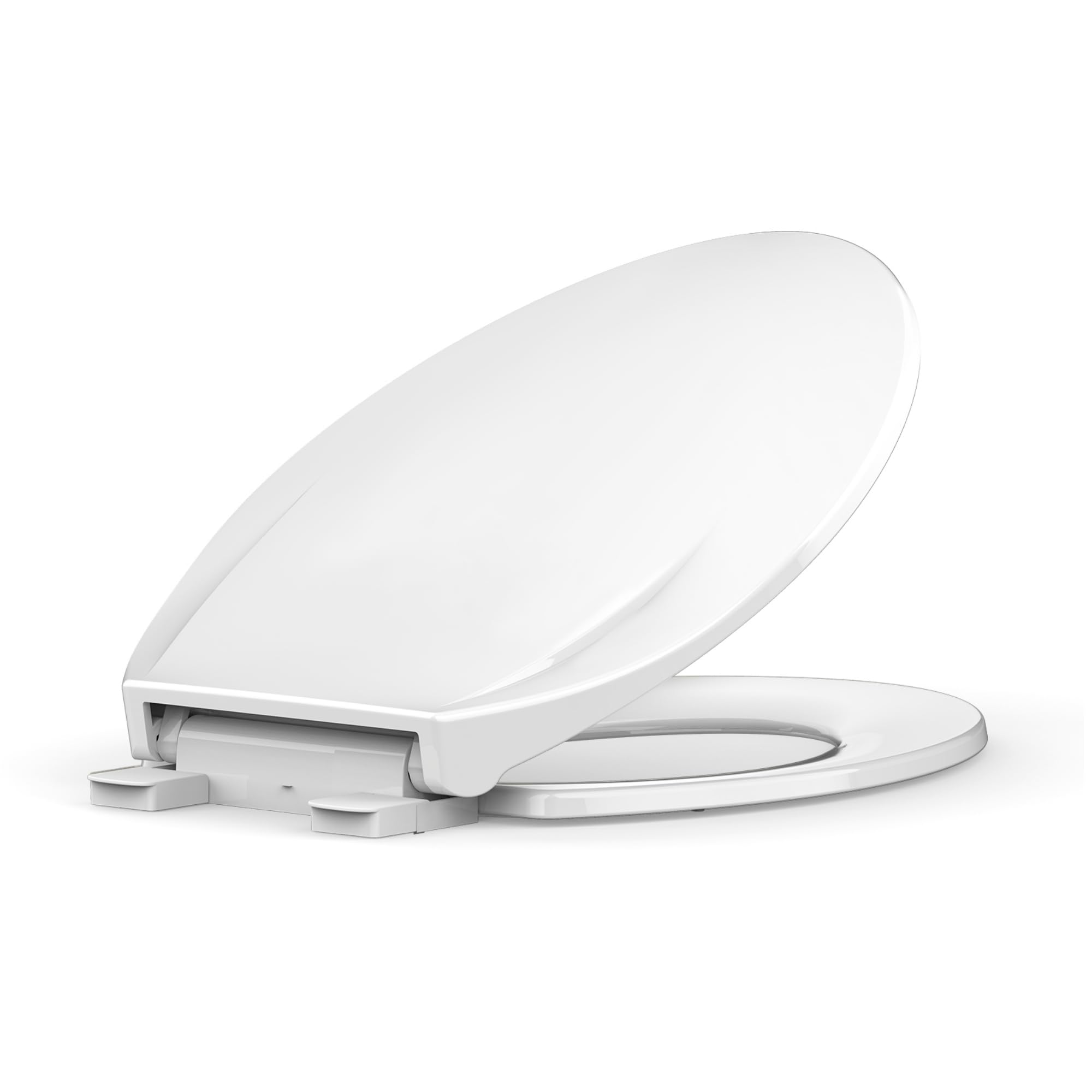 White Elongated Toilet Seat, Slow Close Toilet Cover Seat for Easy Clean and Stain-Resistant, Plastic Toilet Seat with Cover, Quick-Release Hinges and Quick-Attach Hardware 🍁 All In One Marketplace Canada