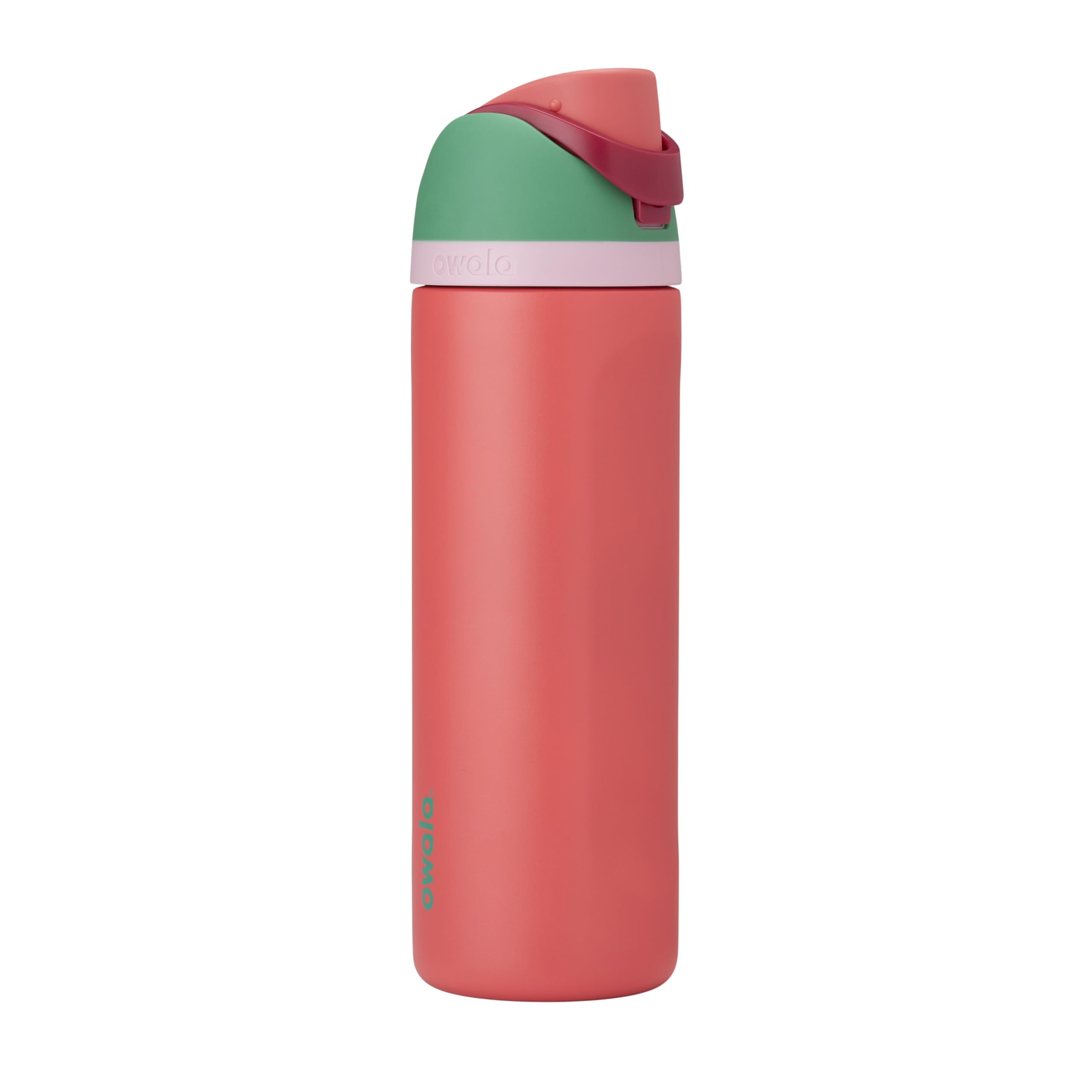 Owala FreeSip Insulated Stainless Steel Water Bottle with Straw for Sports, Travel, and School BPA-Free Sports Water Bottle, 24 oz, Strawberry Field 🍁 All In One Marketplace Canada