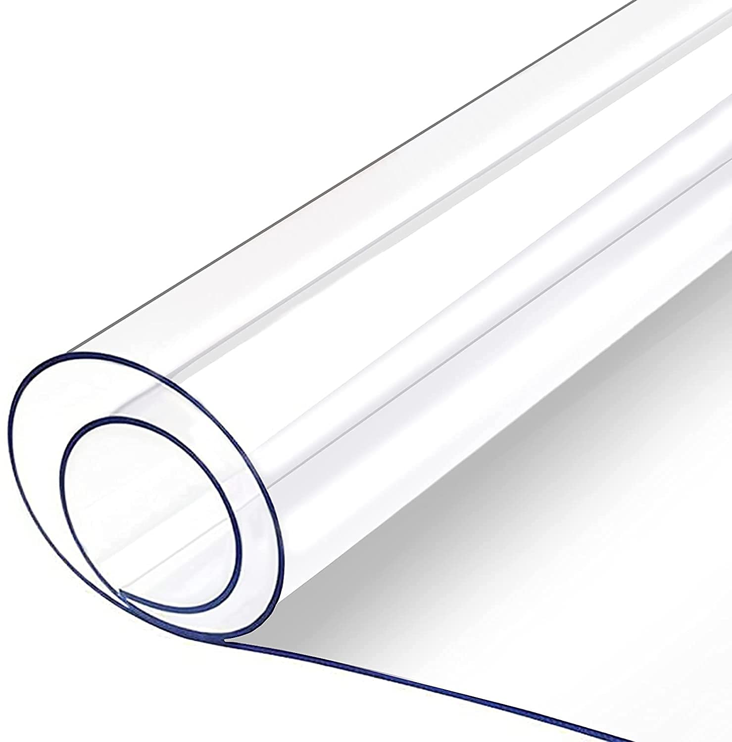 VEVOR 80 x 42 Inch Crystal Clear Table Protector Clear PVC Table Top Protector 2mm Thick Table Cover Rectangular Table Pads for Dining Room Table/Desk 🍁 All In One Marketplace Canada