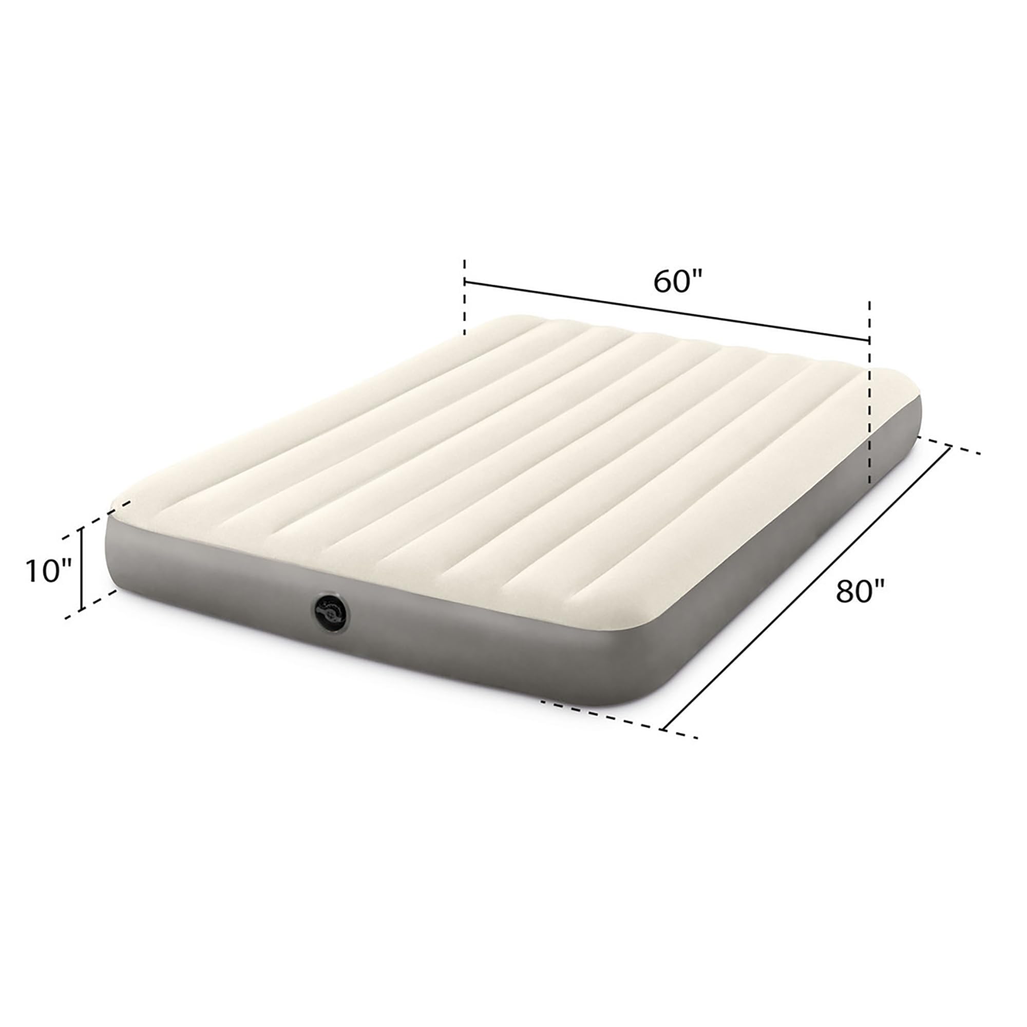 INTEX 64103E Dura-Beam Standard Single-High Air Mattress: Fiber-Tech – Queen Size – 10in Bed Height – 600lb Weight Capacity – Pump Sold Separately 🍁 All In One Marketplace Canada