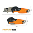 Fiskars Pro Retractable Folding Utility Knife, Box Cutter with Long-Lasting CarbonMax Razor Blade and Dual Lock Safety, Orange/Black 🍁 All In One Marketplace Canada