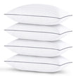 Pillows Standard Size Set of 4 - Bed Pillows for Sleeping 4 Pack, Cooling Supportive Hotel Pillows with Premium Soft Down Alternative Fill for Side Stomach and Back Sleepers 🍁 All In One Marketplace Canada