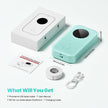 Phomemo D30 Label Maker Machine with Tape, Portable Bluetooth Label Printer, Small Smart Phone Handheld Sticker Mini Labeler Multiple Templates Font Icon Easy to Use Inkless Rechargeable F Office Home 🍁 All In One Marketplace Canada