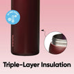 Owala FreeSip - Stainless Steel - 32-oz. - Red Black Cherry 🍁 All In One Marketplace Canada