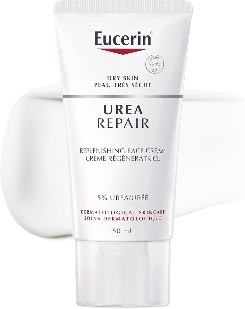 Eucerin Urea Repair Day Face Cream, 5% Urea, Non-Greasy, Dry Skin, 50mL 🍁 All In One Marketplace Canada