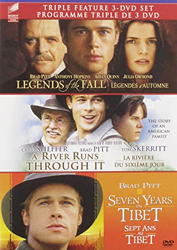 Legends of the Fall + A River Runs Through It + Seven Years in Tibet (Bilingual) - DVD (Used)