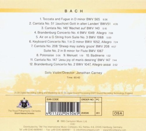 Air on a G String / Brandernburg Cto 4 / Tocatta