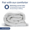 Duvet Cover King Size Set - Extra Soft King Size Duvet Cover 104 x 90 with 2 Pillow Shams - Hotel Luxury, Easy Care and Fade Free with Zipper Closures & Ties - Comfy, Breathable Bedding Set (White) 🍁 All In One Marketplace Canada