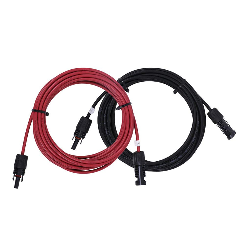 Renogy 20FT 12AWG Solar Panel Extension Cable with Female and Male Connectors, 20Ft. 12AWG, 1 Pair 20' 12 Gauge Red and Black 🍁 All In One Marketplace Canada