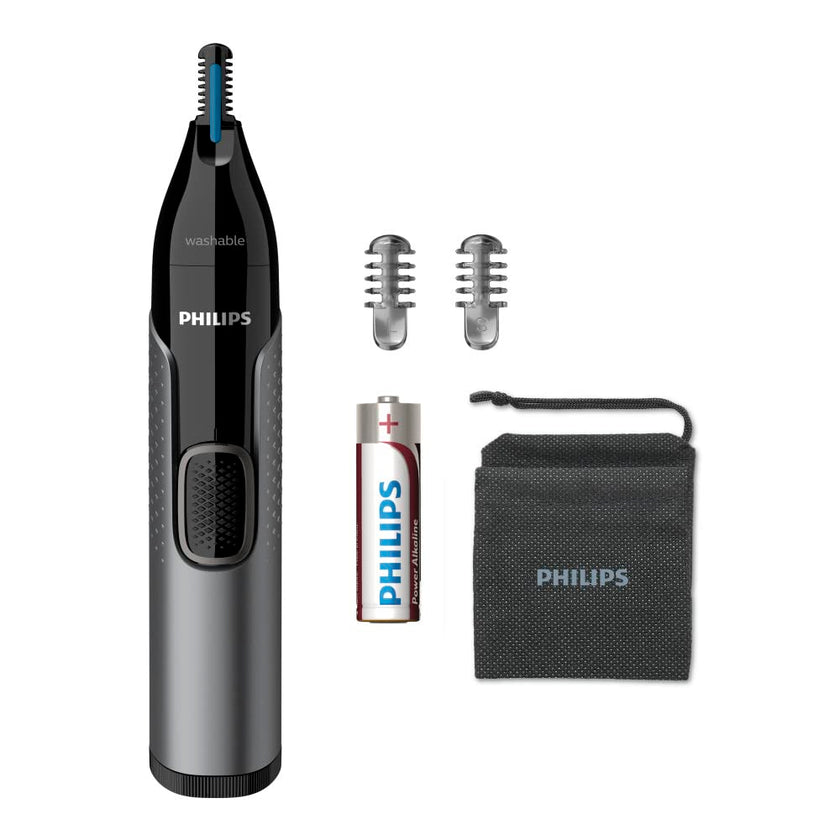 Philips Nose Trimmer Series 3000, Nose, Ear & Eyebrow Trimmer with Protective Guard System & Travel Pouch, NT3650/26 🍁 All In One Marketplace Canada