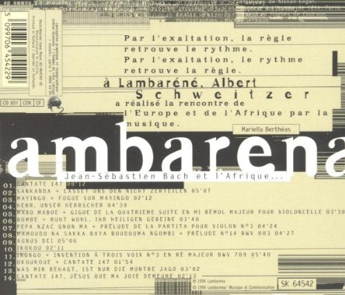 Lam Barena / Bach to Africa - CD (Used)