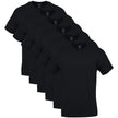 GILDAN Men's Crew T-Shirts, Multipack, Style G1100, Black (6-Pack), Small 🍁 All In One Marketplace Canada