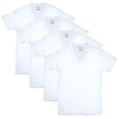 Hanes Men's ComfortSoft 4 Pack FreshIQ Cotton V-Neck T-Shirt, White, Large 🍁 All In One Marketplace Canada