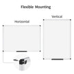 VIZ-PRO Magnetic White Board, Dry Erase Board 24 X 18 Inches, Whiteboard with Silver Aluminium Frame 🍁 All In One Marketplace Canada
