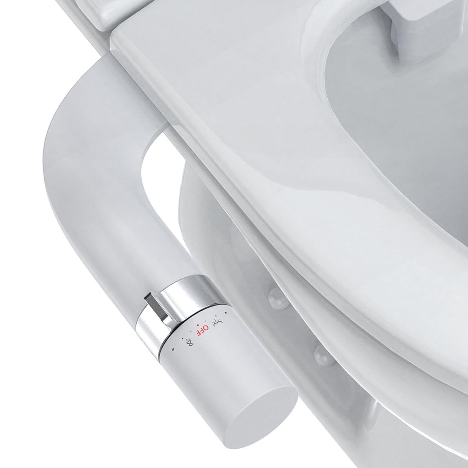 Ultra-Slim Bidet Attachment for Toilet, Adjustable Water Pressure for Rear/Feminine Wash Bidet, Non Electric Self Cleaning Fresh Cold Water Toilet Bidets Spray Jet Easy Install (Silver) 🍁 All In One Marketplace Canada