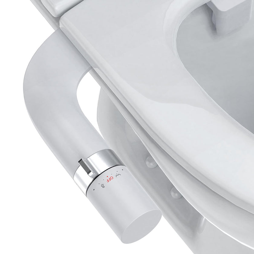 Ultra-Slim Bidet Attachment for Toilet, Adjustable Water Pressure for Rear/Feminine Wash Bidet, Non Electric Self Cleaning Fresh Cold Water Toilet Bidets Spray Jet Easy Install (Silver) 🍁 All In One Marketplace Canada