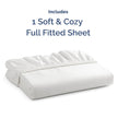 Full Size Fitted Bed Sheet - Hotel Luxury Single Fitted Sheet Only - Fits Mattress Up To 16 - Extra Soft, Wrinkle Free, Breathable & Cooling - Bottom Fitted Sheet - White Single Fitted Sheet Only 🍁 All In One Marketplace Canada