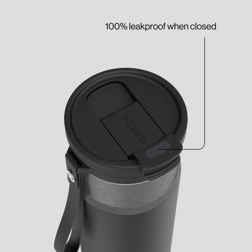 Contigo DualSip 24 oz Water Bottle w/Carry Strap & 2-Way Lid (Drink from Straw or Spout) | Vacuum-Insulated Stainless Steel for Cold Drinks | 100% Leakproof | BPA & Lead-Free | Dishwasher Safe 🍁 All In One Marketplace Canada