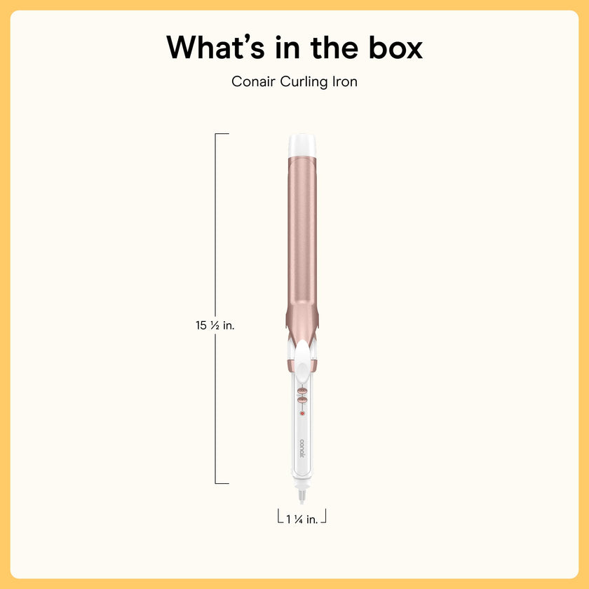 Conair Ceramic Long Barrel XL Curling Iron, 1 ¼” Barrel Produces Classic Curls – for use on Medium and Long Hair, Hair curler 🍁 All In One Marketplace Canada