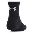 Under Armour Unisex-Adult Training Cotton Quarter Socks 6 Pack, (001) Black/Black/White, Large 🍁 All In One Marketplace Canada
