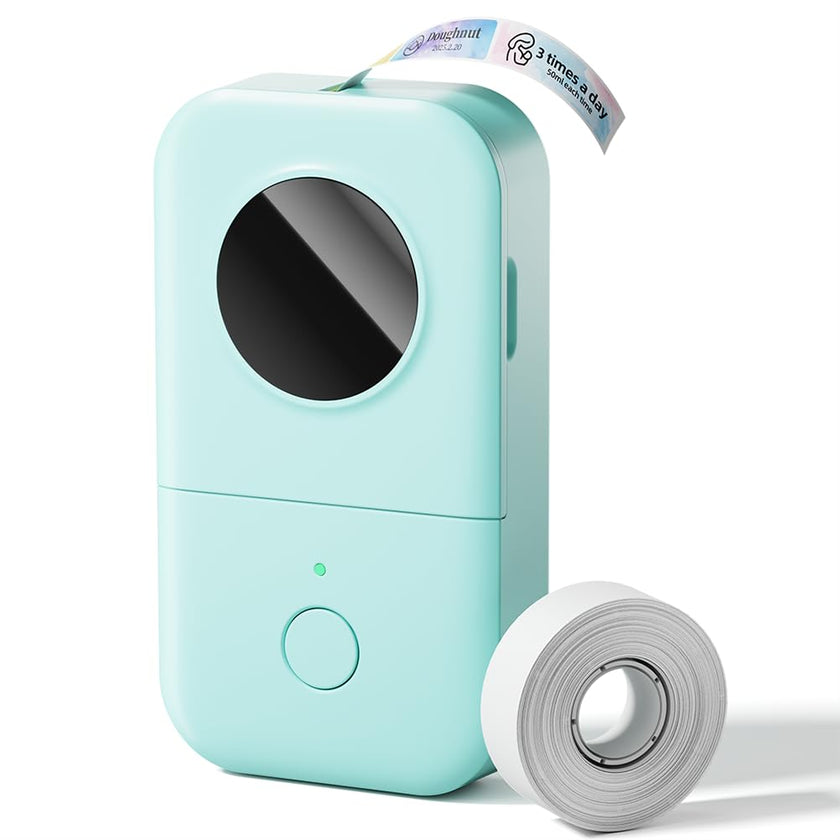 Phomemo D30 Label Maker Machine with Tape, Portable Bluetooth Label Printer, Small Smart Phone Handheld Sticker Mini Labeler Multiple Templates Font Icon Easy to Use Inkless Rechargeable F Office Home 🍁 All In One Marketplace Canada