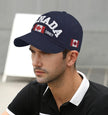 Navy Blue and Red Canada Baseball Cap for Men Women, Canada Day Maple Leaf Flag Embroidered Adjustable Dad Hat Golf Cap Sport Outdoor Fitted Plain Cap 🍁 All In One Marketplace Canada